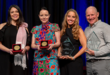 SPU's four honorees were honored at the 2020 Homecoming Alumni Awards dinner.