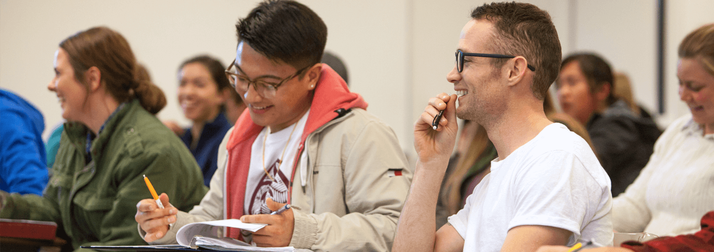 Seattle Pacific University students in class