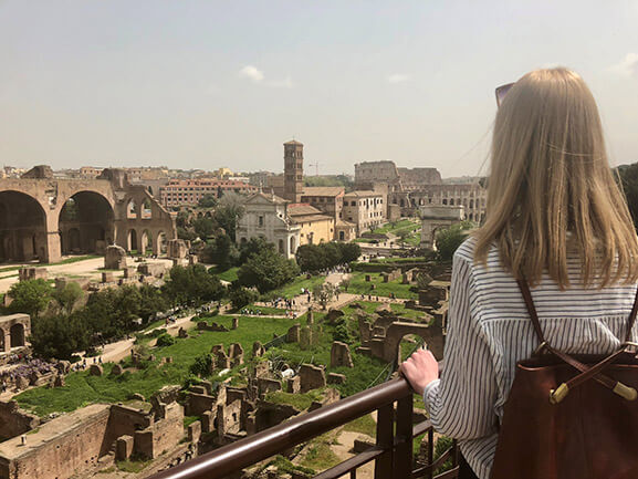 Bailey Shrum in Rome