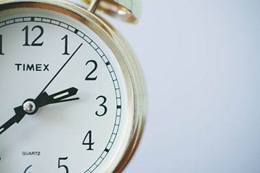 An image of a clock on a white background