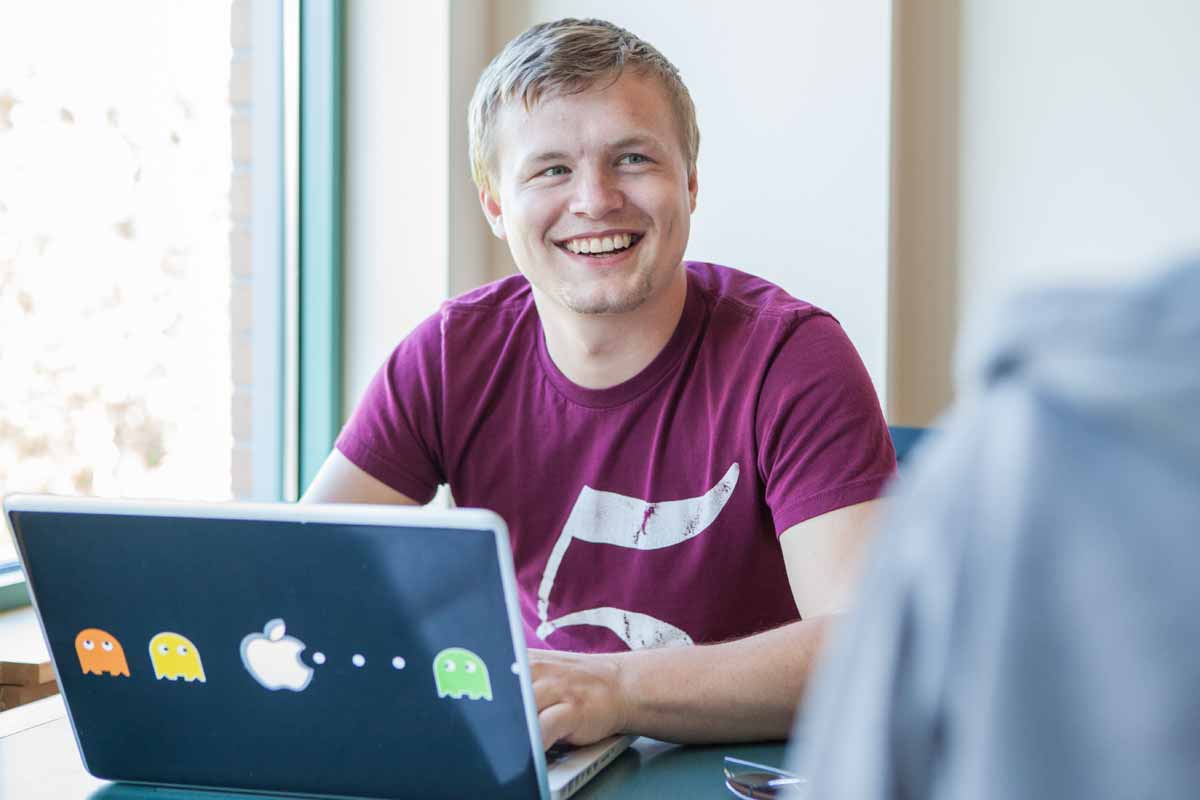 Student smiling