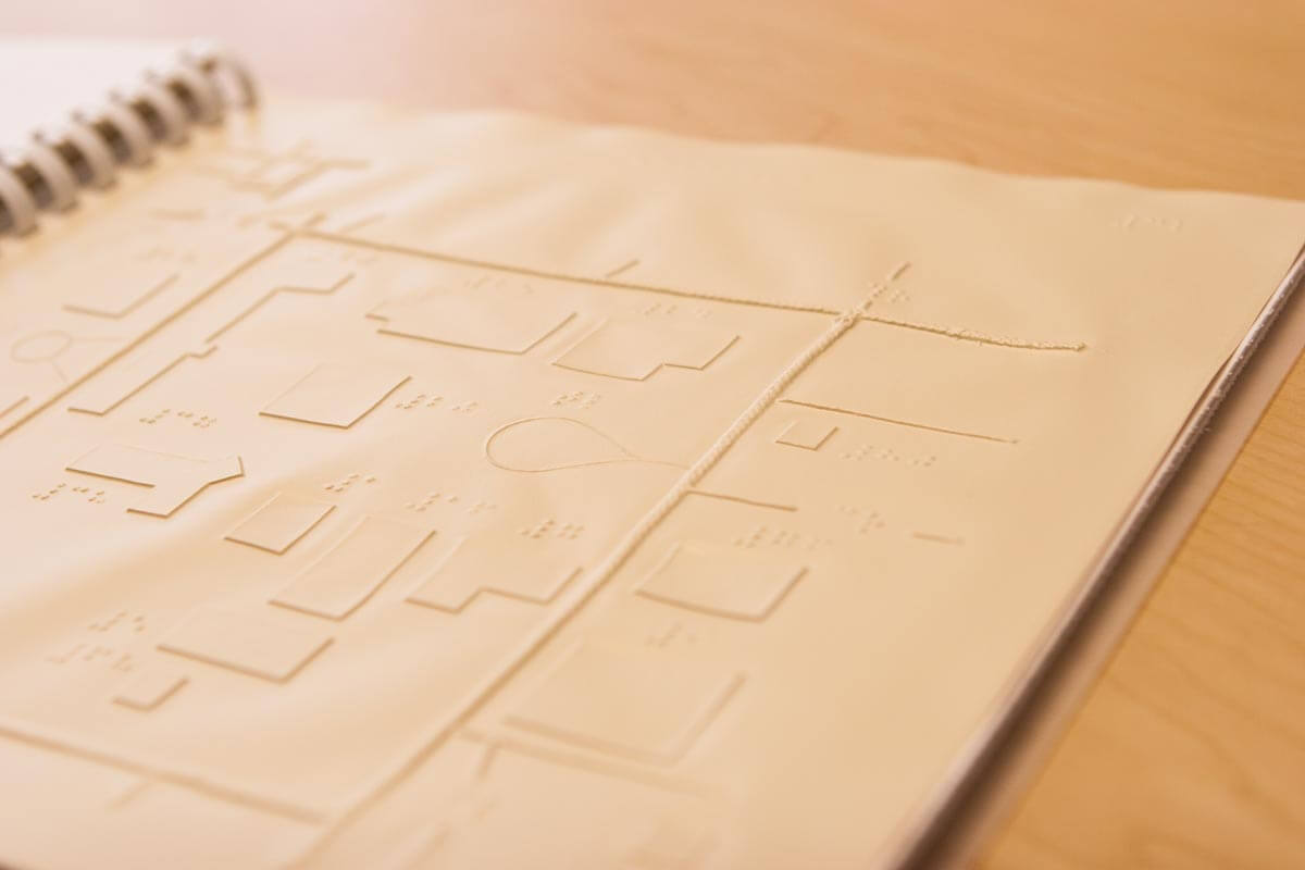 Braille campus map