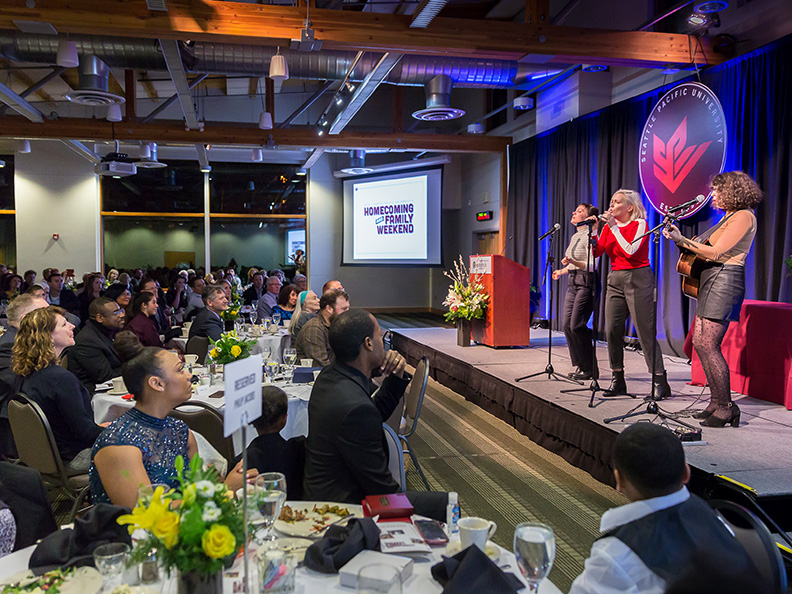 Musicians perform at an alumni function | photo by Dan Sheehan