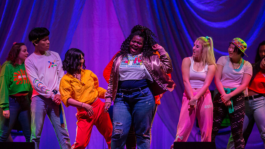 Ante Up dance group performs at the 2018 Homecoming Talent Show