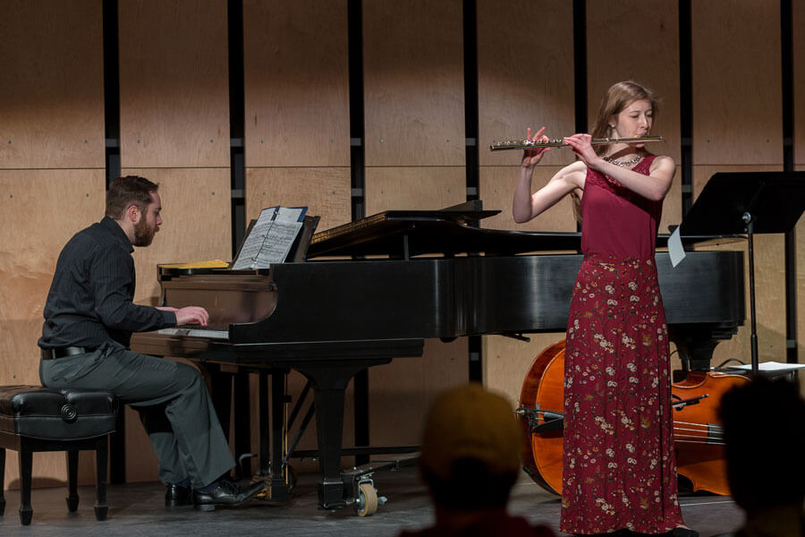 piano and flute musicians