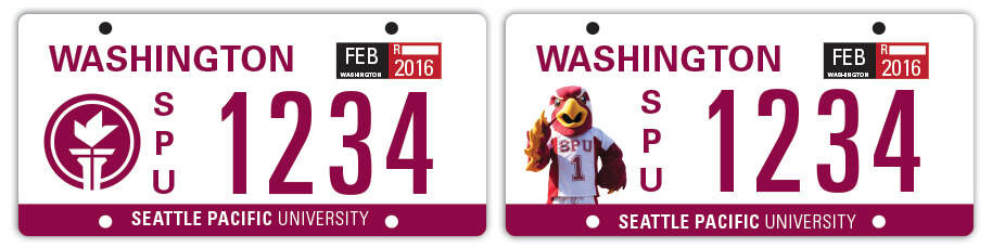 SPU License Plate design proposals