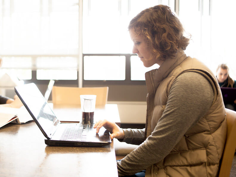 Woman on laptop