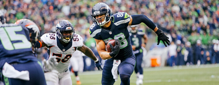 The Seattle Seahawks in action, photographed by Maurice Labrecque