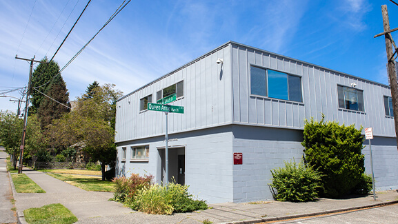 Facilities and operations building on the Seattle Pacific University campus.