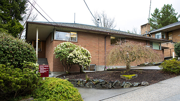 University Services building on the Seattle Pacific University campus.