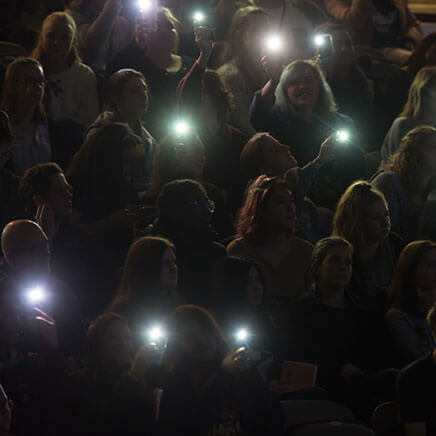 SPU students at a concert | Photo by Dan Sheehan