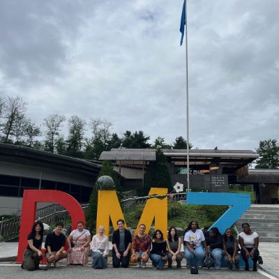 The Demilitarized Zone in South Korea is a sacred place for the Korean people, and it was a powerful experience for us to visit and reflect on the ongoing pain of war.