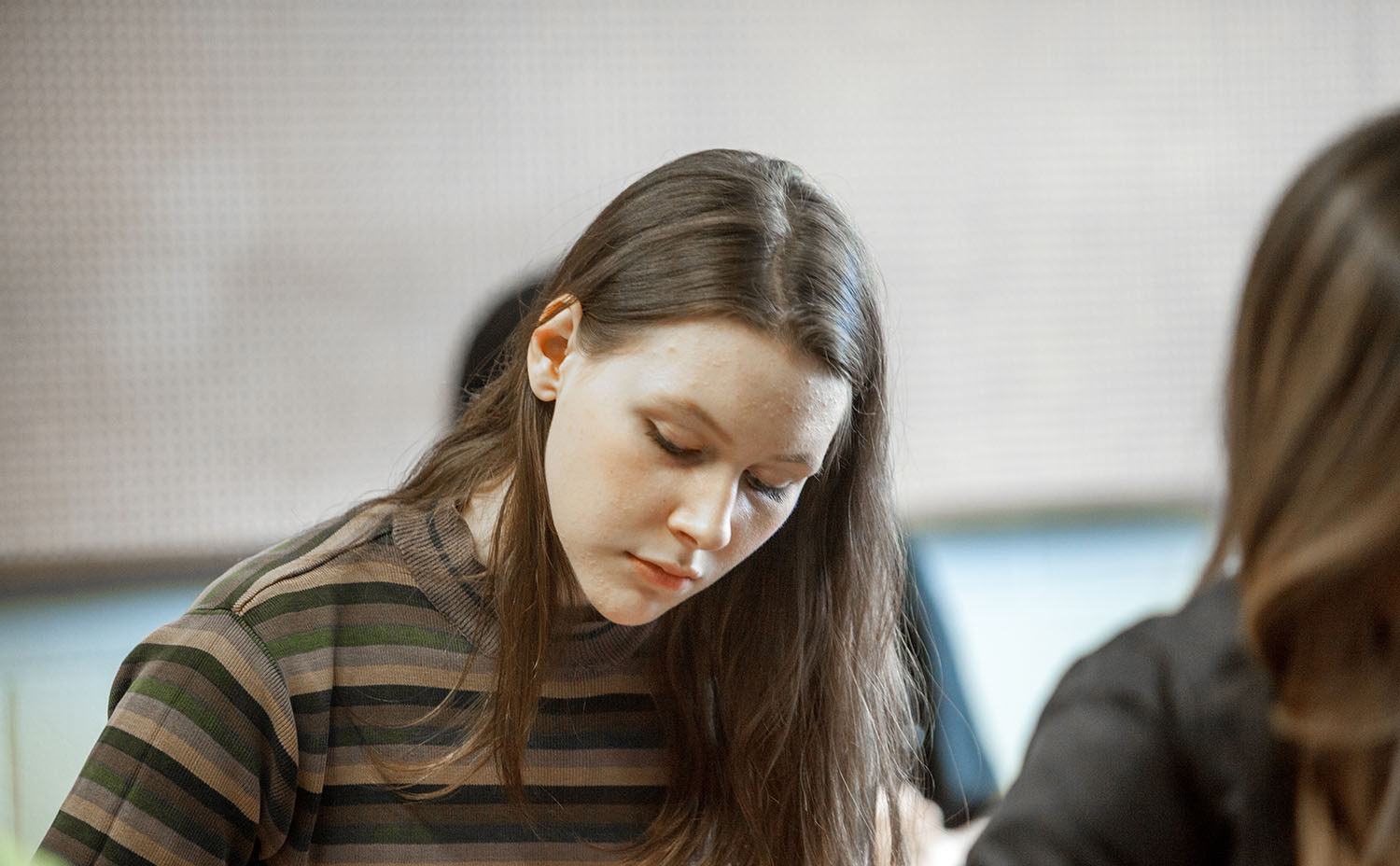 Student studies at the SPU Center for Learning