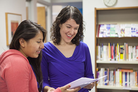 An SPU student gets help at the Center for Career and Calling