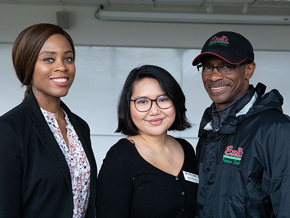 Mara Cardenas, Danielle Widjaya, and Lewis Rudd