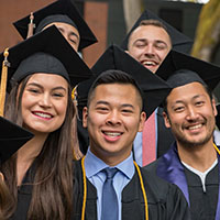 SPU graduates in their caps and gowns