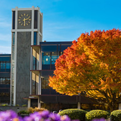 SPU's Demaray Hall in the fall