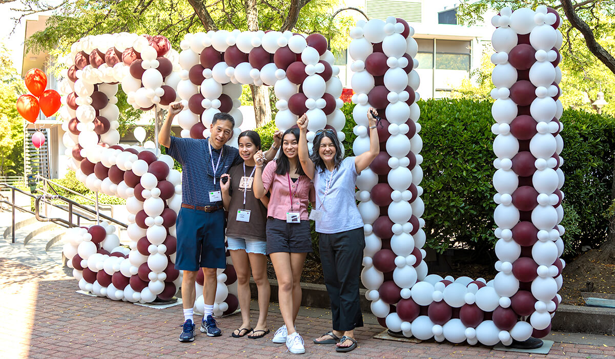 SPU family during 2020 move-in day