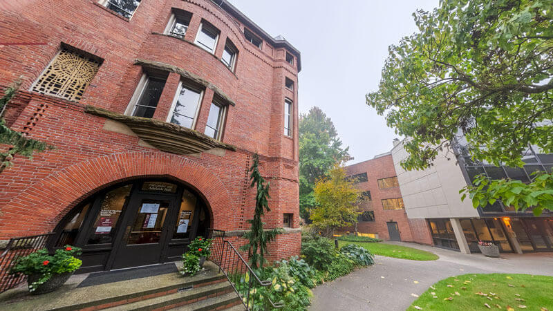 exterior of Alexander and Moyer halls